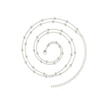 Load image into Gallery viewer, 2025 New STAINLESS STEELGold Color Round Beaded Waist Chain for Women Simple Metal Double-Layer Chain Adjustable Belly Chain Bea