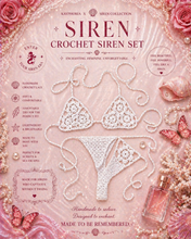 Load image into Gallery viewer, Kayphoria X Siren Crochet Bikini Set – Handmade Adjustable Lace Swimwear