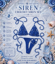 Load image into Gallery viewer, Kayphoria X Siren Crochet Bikini Set – Handmade Adjustable Lace Swimwear