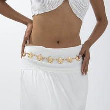 Load image into Gallery viewer, Women Waist Chain Body Jewelry Metal 3D Flower Belly Chain for Party Wedding Festival