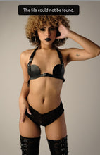 Load image into Gallery viewer, Black leather Bra