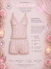 Load image into Gallery viewer, Blush Mistletoe Lace Camisole & Shorts