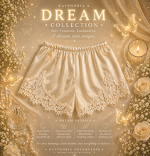 Load image into Gallery viewer, Lace Trim Satin Shorts For Women Spring Summer Vintage Elegant Casual Sleepwear Pajama Bottoms Beachwear Lingerie