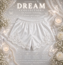Load image into Gallery viewer, Lace Trim Satin Shorts For Women Spring Summer Vintage Elegant Casual Sleepwear Pajama Bottoms Beachwear Lingerie