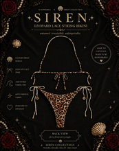 Load image into Gallery viewer, Siren Muse Leopard Lace Bikini Set
