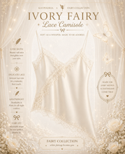Load image into Gallery viewer, Kayphoria X Fairy Lace Camisole – Satin Asymmetrical Lingerie Top