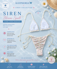Load image into Gallery viewer, Siren Bloom Spell – Floral String Bikini Set
