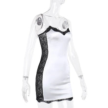 Load image into Gallery viewer, Kayphoria X Dream Satin Lace Mini Dress – Ivory Noir