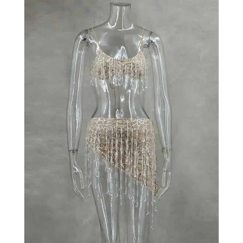 Beaded Fringe Set