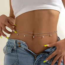 Load image into Gallery viewer, New Charm Sexy Double Layer Butterfly Chain for Women Waist Bead Belly Chain Belly Belt Summer Beach Body Jewelry Accessories