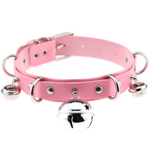 Load image into Gallery viewer, X Pink Leather Chocker Necklaces
