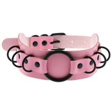 Load image into Gallery viewer, X Pink Leather Chocker Necklaces