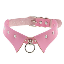 Load image into Gallery viewer, X Pink Leather Chocker Necklaces