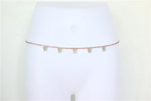 Load image into Gallery viewer, Fashion Simple Butterfly Bead Chain Ladies Waist Belly Chain Belly Belt Chain Fashion Body Jewelry Spring Summer Jewelry Gifts

