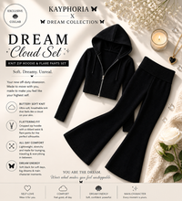 Load image into Gallery viewer, Dream Cloud Knit Set – Zip Hoodie &amp; Flared Pants (2-Piece Lounge Set)
