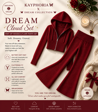 Load image into Gallery viewer, Dream Cloud Knit Set – Zip Hoodie &amp; Flared Pants (2-Piece Lounge Set)
