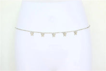 Load image into Gallery viewer, Fashion Simple Butterfly Bead Chain Ladies Waist Belly Chain Belly Belt Chain Fashion Body Jewelry Spring Summer Jewelry Gifts

