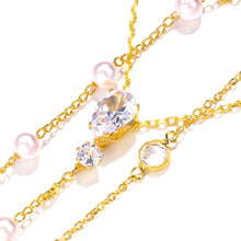 Load image into Gallery viewer, Fashion Bridal Back Chain Jewelry Pearl Underwear for Wedding Women Charm Lady Water Drop Crystal Body Jewelry Dress Accessories
