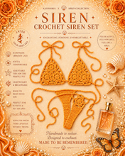 Load image into Gallery viewer, Kayphoria X Siren Crochet Bikini Set – Handmade Adjustable Lace Swimwear
