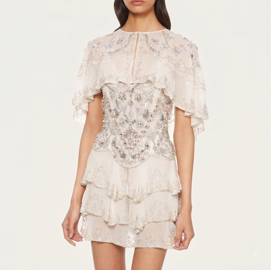 Sage Capelet Gown