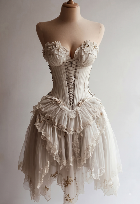Ivory Lace Corset Gown