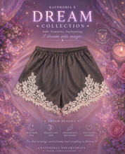 Load image into Gallery viewer, Lace Trim Satin Shorts For Women Spring Summer Vintage Elegant Casual Sleepwear Pajama Bottoms Beachwear Lingerie
