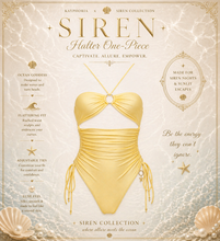 Load image into Gallery viewer, Siren Glow Ruched One-Piece Swimsuit
