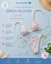 Load image into Gallery viewer, Siren Bloom Spell – Floral String Bikini Set
