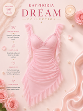 Load image into Gallery viewer, Kayphoria Dream Ruffle Lace Babydoll Dress
