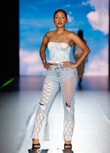 Load image into Gallery viewer, Angel Aura Lace Denim Pants
