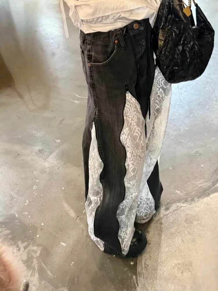 Lace Panel Flares