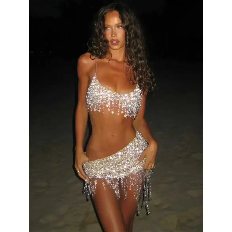 Beaded Fringe Set