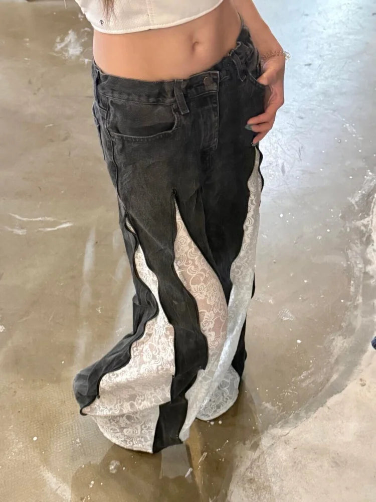 Lace Panel Flares