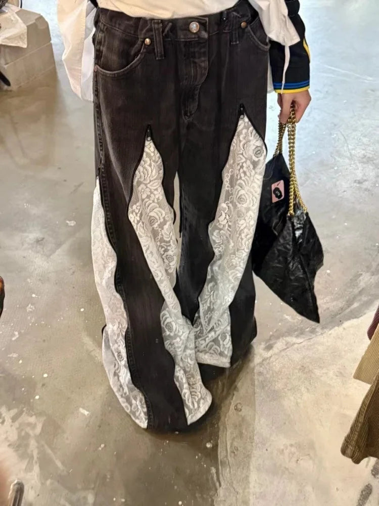 Lace Panel Flares