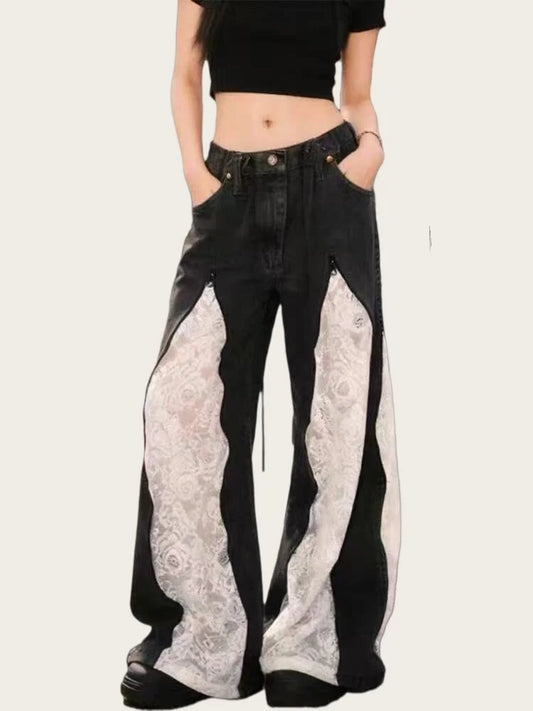 Lace Panel Flares