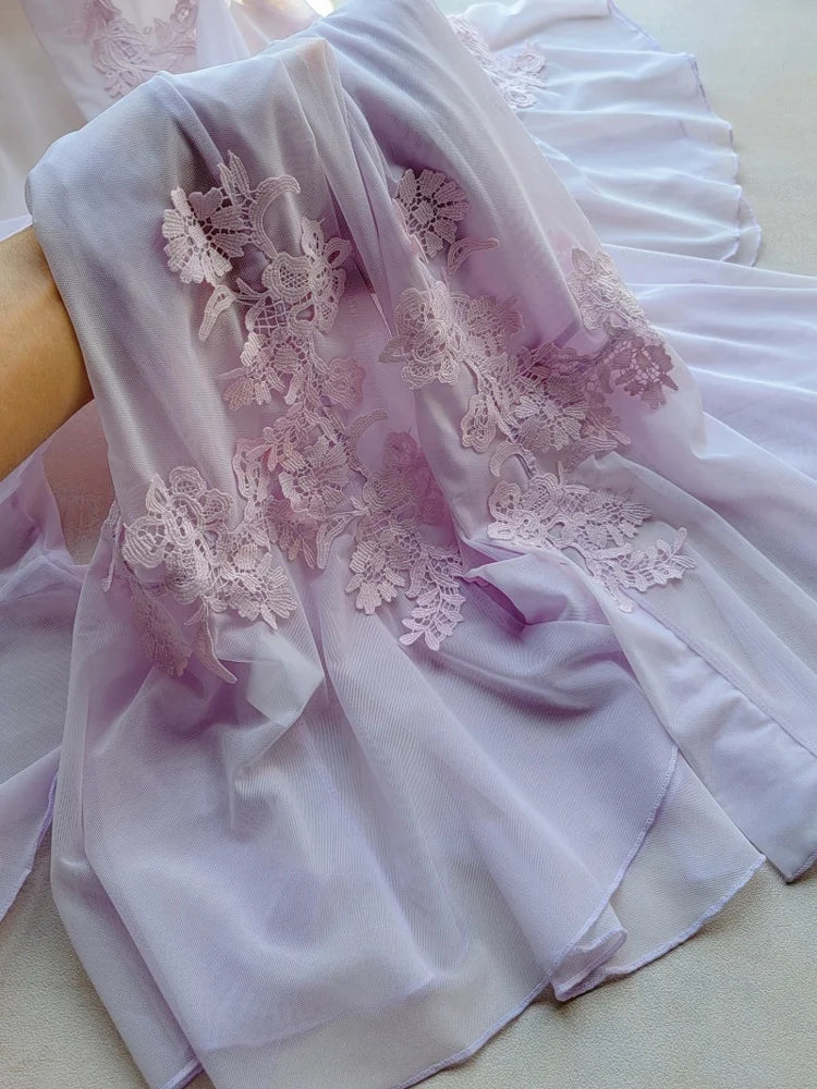 Lace Mesh Robe
