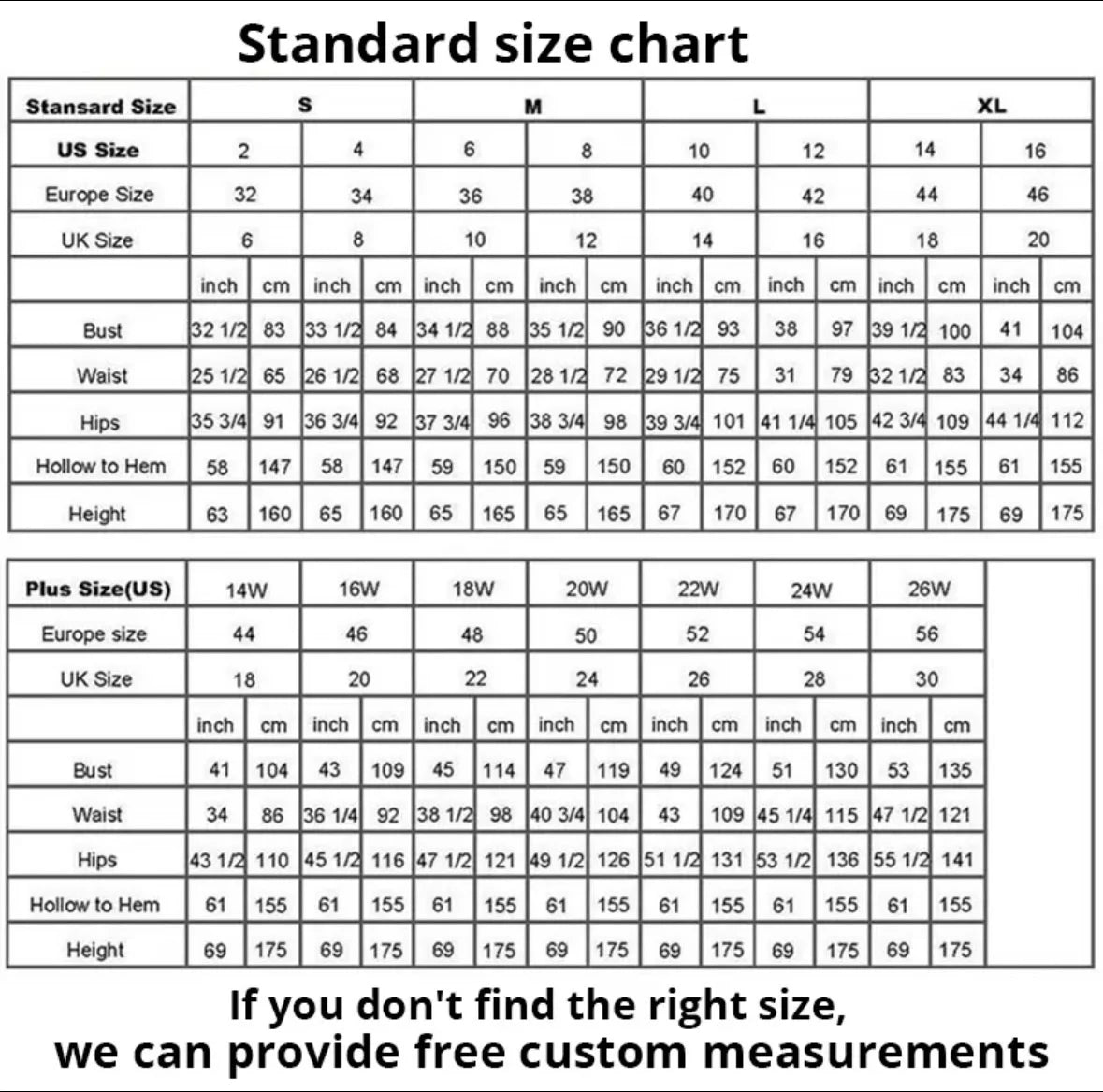 Crystal Mini Gown — size and fit guide