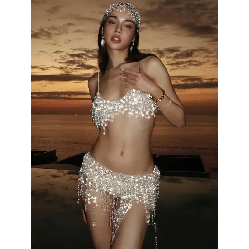 Beaded Fringe Set