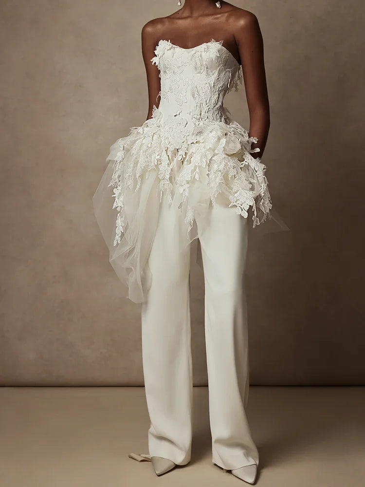 Bridal Corset Jumpsuit