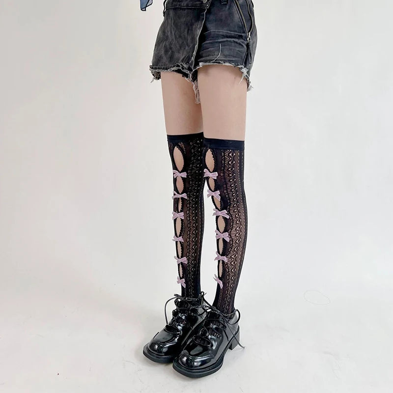 French Lace Thigh Highs