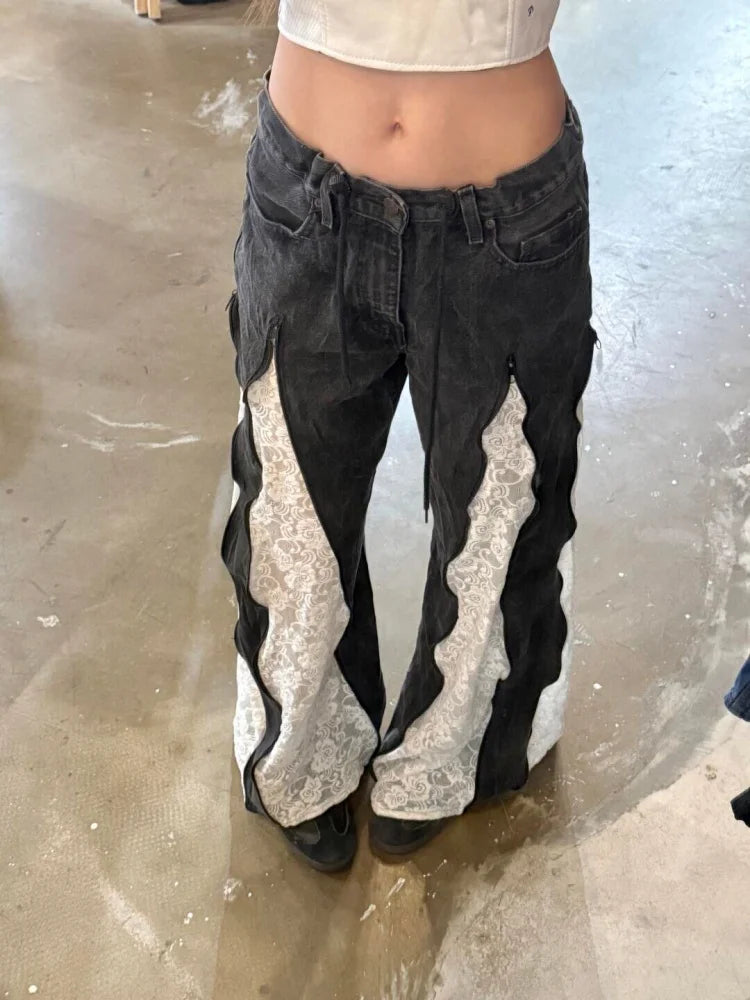 Lace Panel Flares