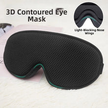 Load image into Gallery viewer, Breathable 3D Sleep Mask Soft Mesh Blackout Eye Mask Block Out Light Adjustable Elastic Strap Sleeping Aid Eyepatch Rest
