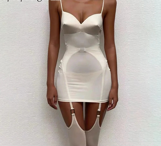 Satin Garter Dress