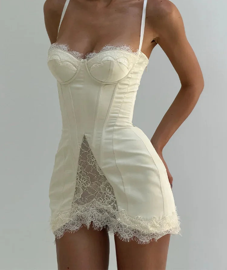Ivory Corset Mini