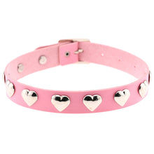 Load image into Gallery viewer, X Pink Leather Chocker Necklaces
