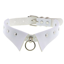 Load image into Gallery viewer, X White Leather Chocker Necklaces
