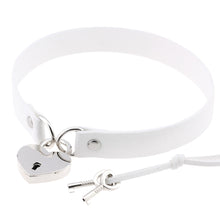 Load image into Gallery viewer, X White Leather Chocker Necklaces
